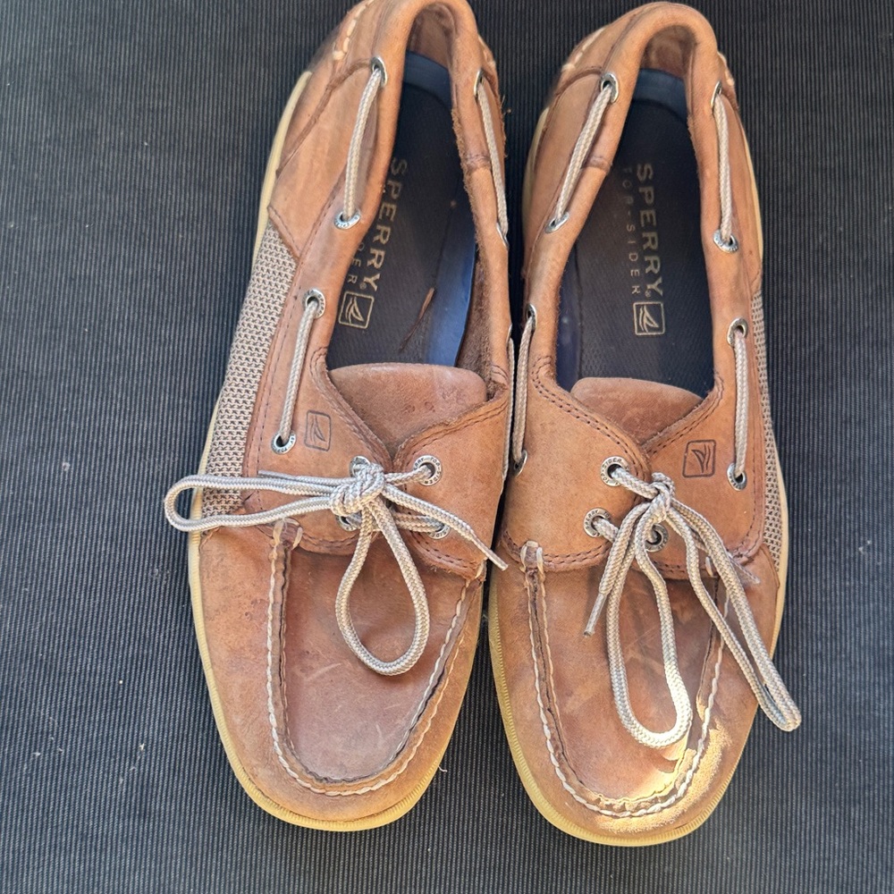 Sperry Men's Tan Leather Boat Shoes